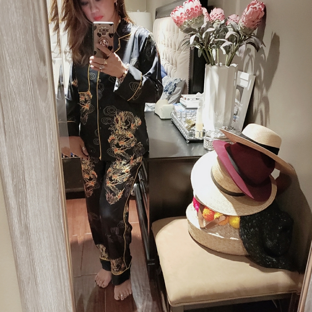 Mulberry Silk PJ sets Dragon